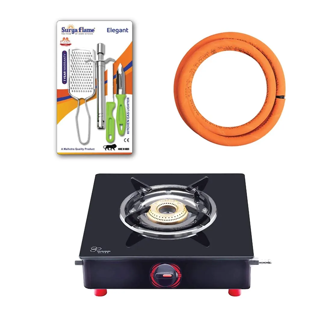 1 SF PNG STOVE 1B SMART MS NA|1 SF HOSE PIPE 1.5 MTR..|1 SF SPARK LIGHTER - ELEGANT (PACK OF 4)..vb