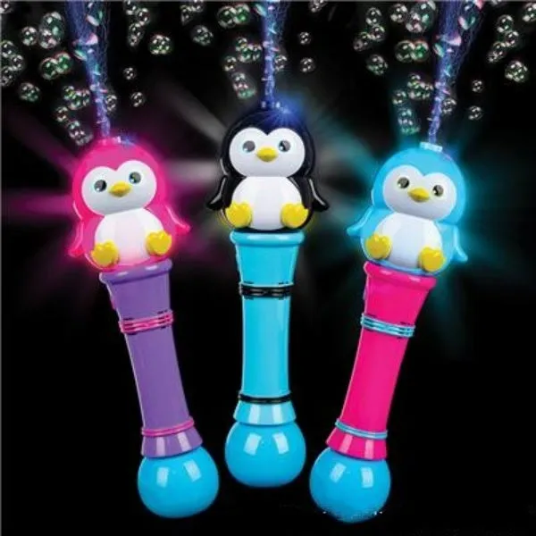 12" Penguin Light-Up Penguin Bubble Blower