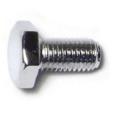 1/4"-28 x 1/2" Chrome Grade 5 Hex Cap Screws (10 pcs.)