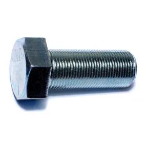 1"-14 x 2-1/2" Zinc Plated Grade 5 Hex Cap Screws (10 pcs)