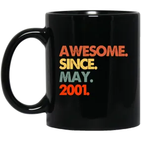 2001 Love Gift, Best Gift For 2001, Awesome Since 2001, Love 2001 Black Mug