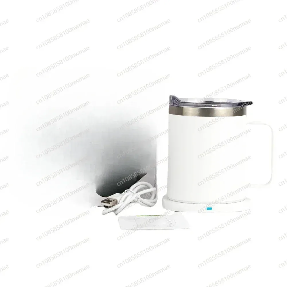 304 Stainless Steel 10W Wireless Heating Coffee Cup 300ml