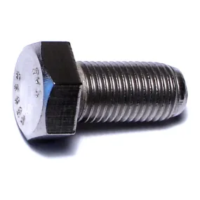 3/8"-24 x 3/4" 18-8 Stainless Steel Fine Thread Hex Cap Screws (12 pcs.)