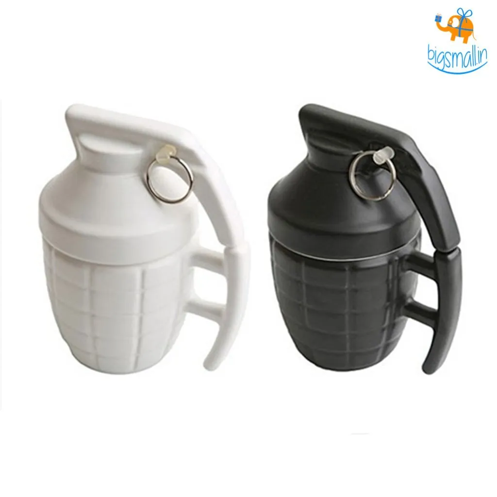 3D Grenade Mug with Lid