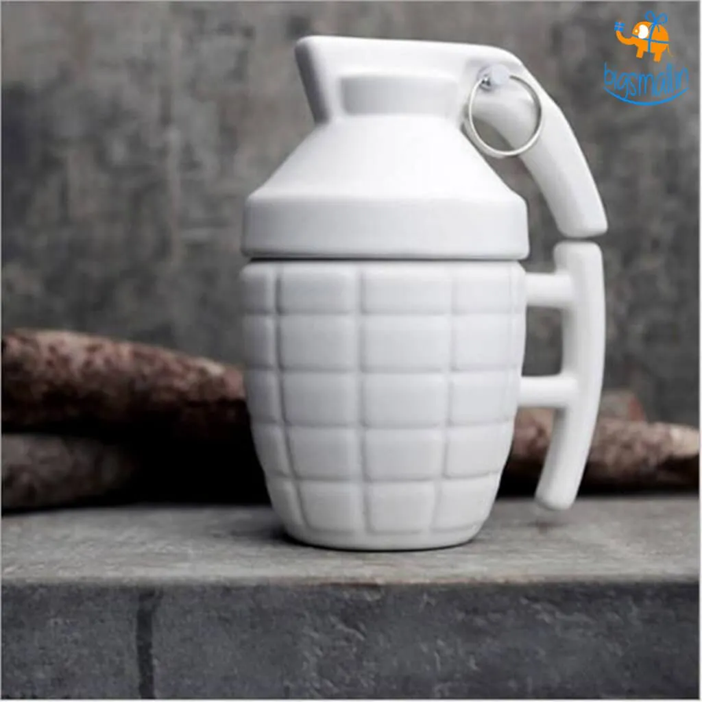 3D Grenade Mug with Lid