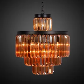 4-Tier Rustic Crystal Chandelier by Zentique