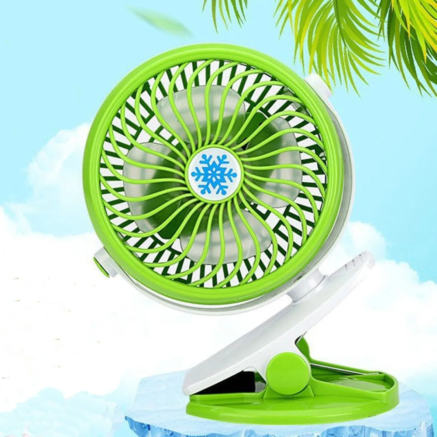 4824 Mini USB Clip Fan widely used in summers for cool down rooms and body purposes.(Battery Not Include)