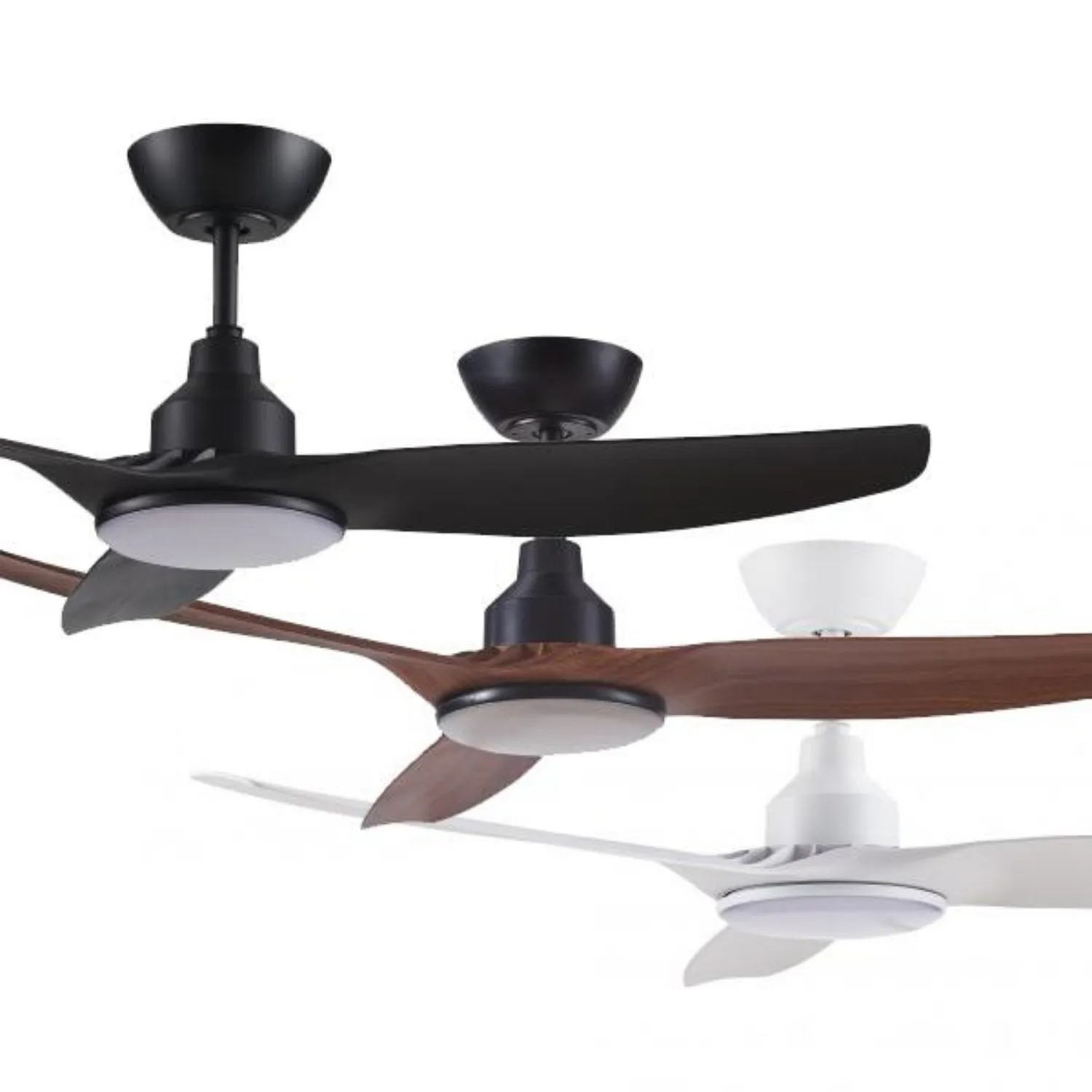 52" Skyfan DC Ceiling Fan w/ LED Light Black or White SKY1303BL-L, SKY1303TK-L, SKY1303WH-L