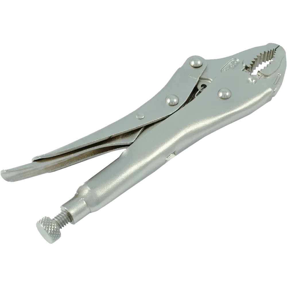 5"-CURVED JAW W/WIRE CUTTER-LOCKING