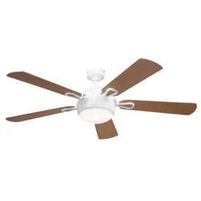 60"Ceiling Fan from the Humble Collection in White Finish by Kichler