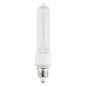 75 Watt T4 Single-Ended Halogen Frost E11 (Mini-Can) Base, 120 Volt, Card