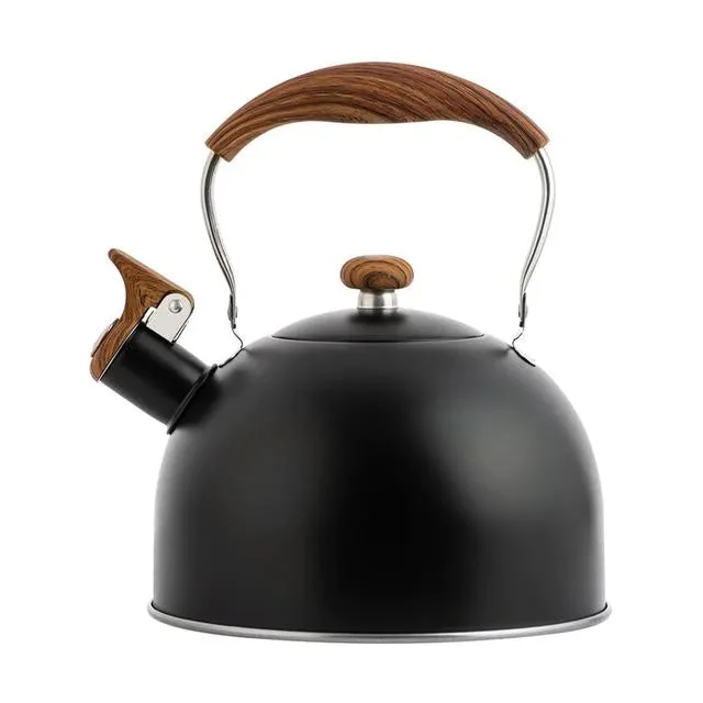 84oz Whistling Kettle Stainless Steel Water Kettle Ergonomic Handle Tea Kettle