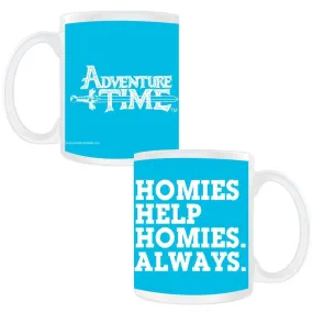 Adventure Time Homies Help Homies White Mug