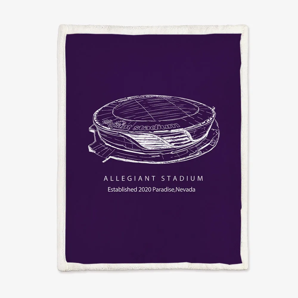 Allegiant Stadium - Las Vegas Raiders football, Football Blanket for Fans Gift