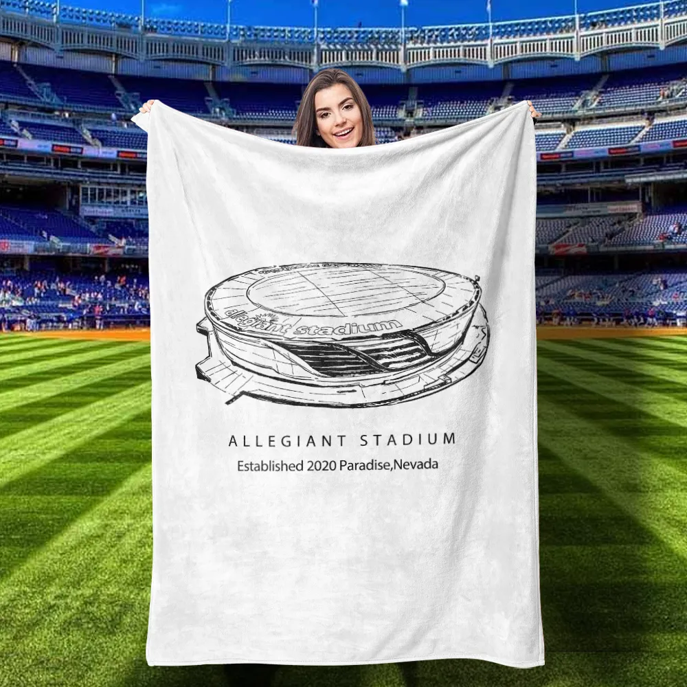 Allegiant Stadium - Las Vegas Raiders football, Football Blanket for Fans Gift