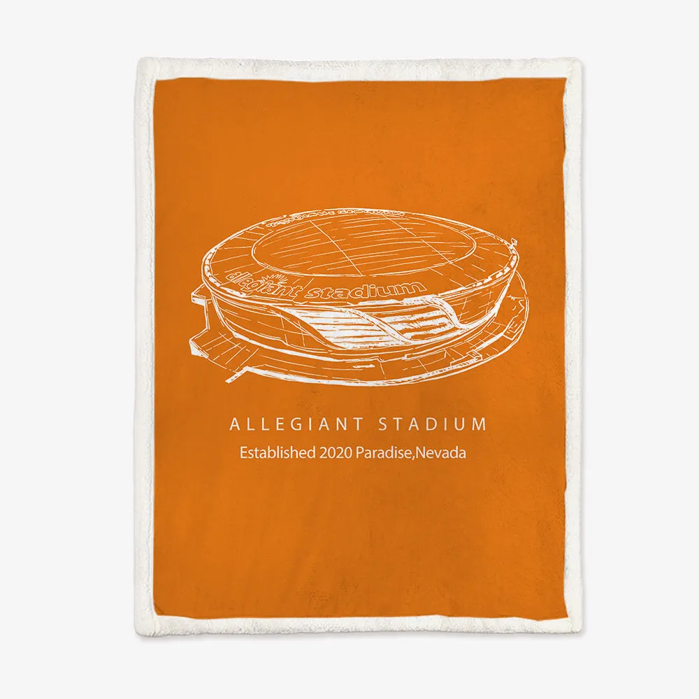 Allegiant Stadium - Las Vegas Raiders football, Football Blanket for Fans Gift