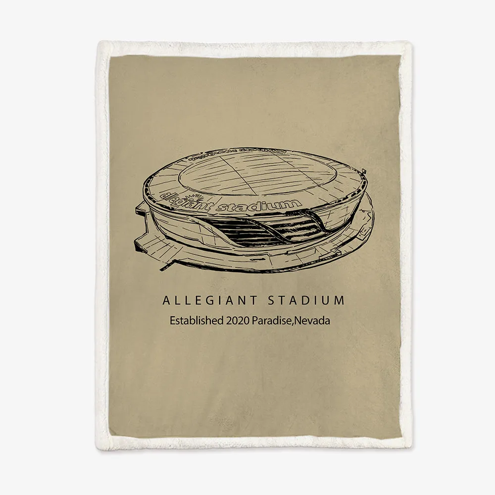 Allegiant Stadium - Las Vegas Raiders football, Football Blanket for Fans Gift