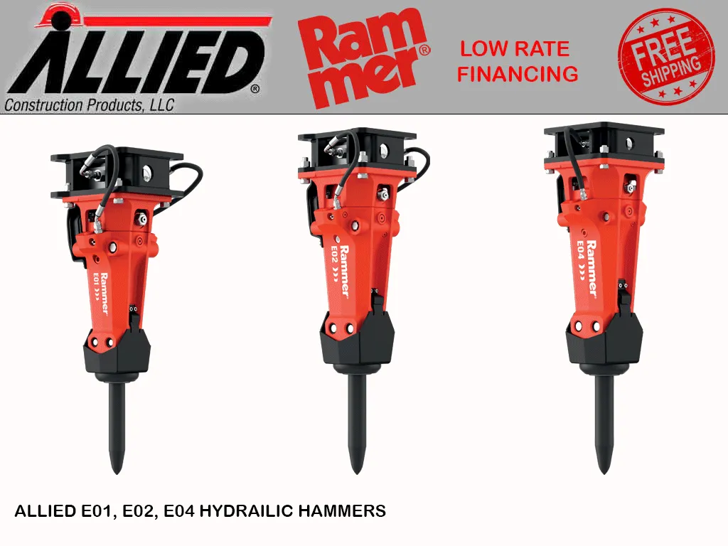 ALLIED Excellence Line Compact range hammer for mini loader