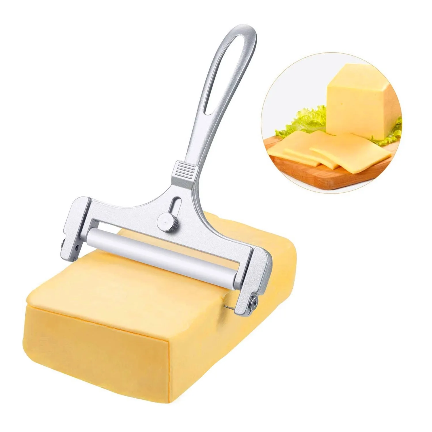 Aluminum Alloy Cheese Slicer Adjustable Thickness Kitchen Gadget