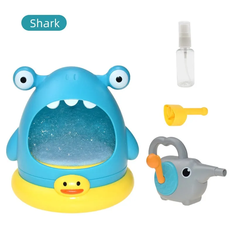 Apaffa's Fun Bubble Blower - Bathtub Toy Set for Kids with Crab, Bear, Duck