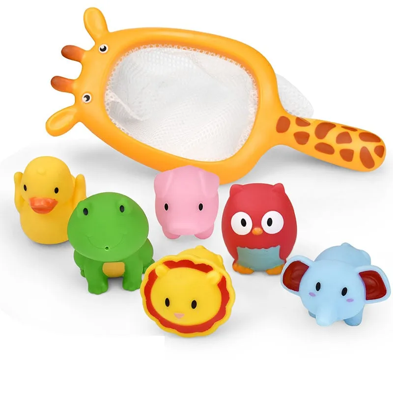 Apaffa's Fun Bubble Blower - Bathtub Toy Set for Kids with Crab, Bear, Duck