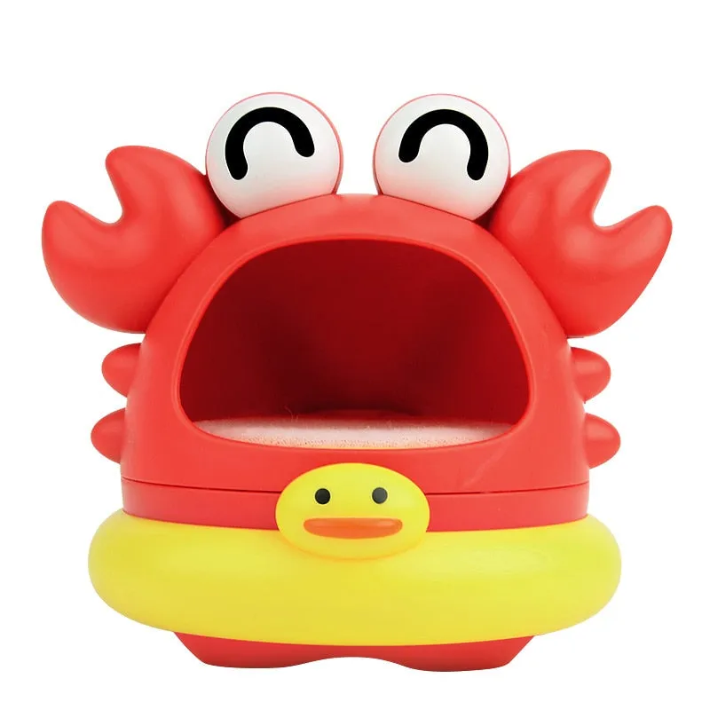 Apaffa's Fun Bubble Blower - Bathtub Toy Set for Kids with Crab, Bear, Duck