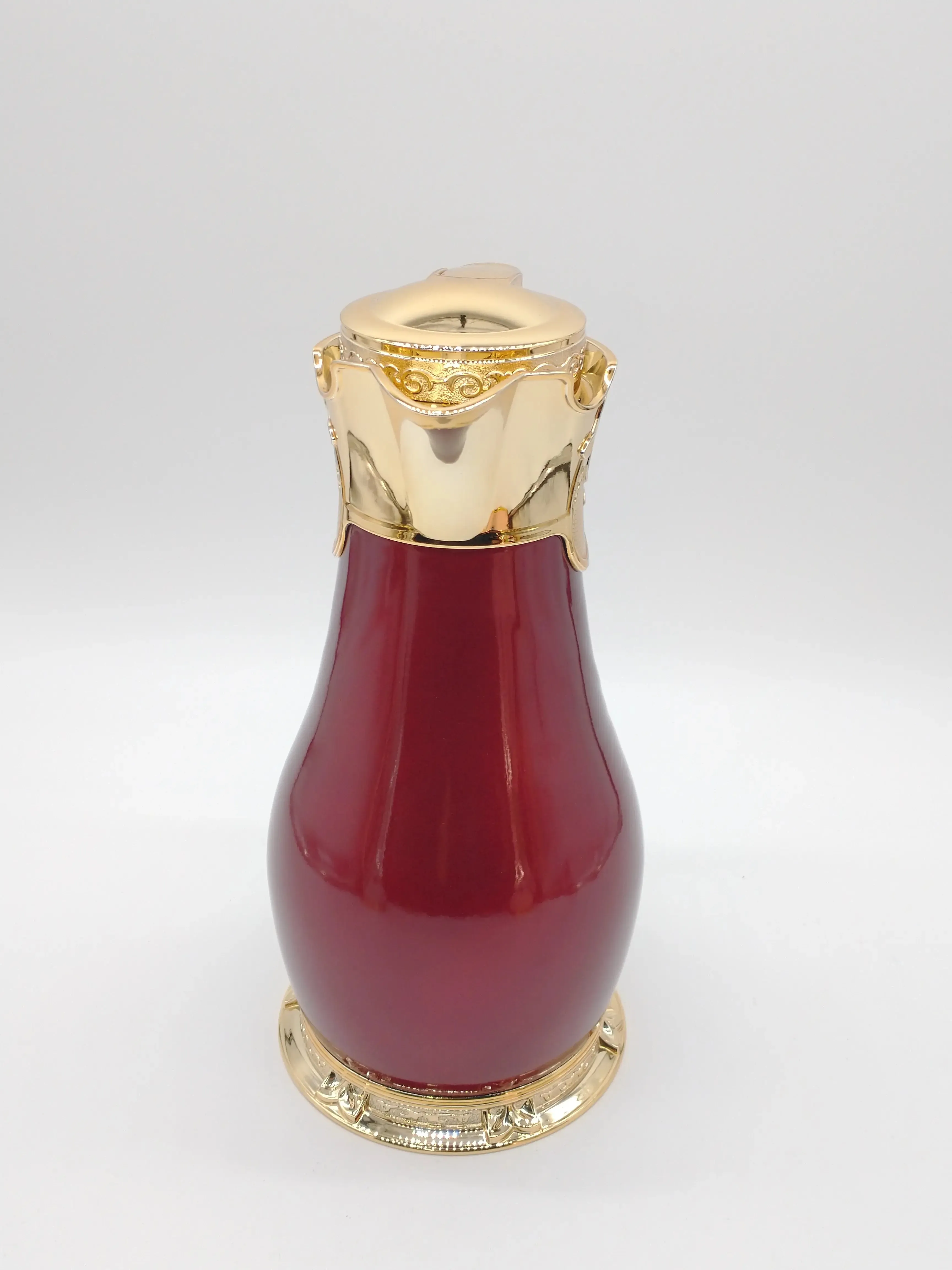 Arabic Style Thermos Red with Gold Flask Jug