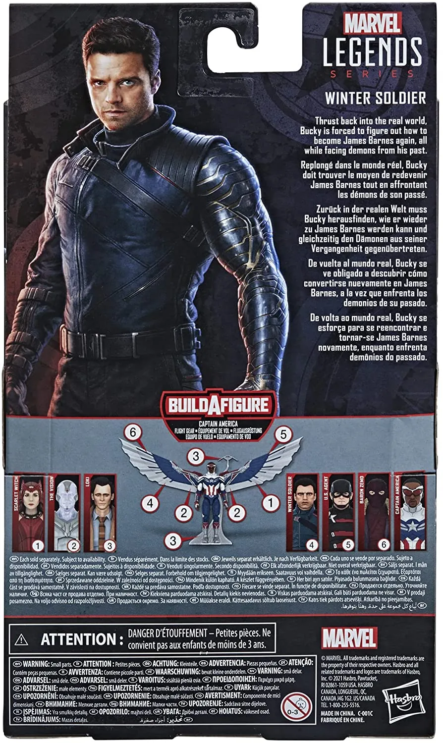 Avengers Hasbro Marvel Legends Series 6-inch Action Figure Toy Winter Soldier, Premium Design and 2 Accessories