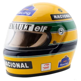 Ayrton Senna Mini Helmet, 1:2 scale, Yellow, 1994