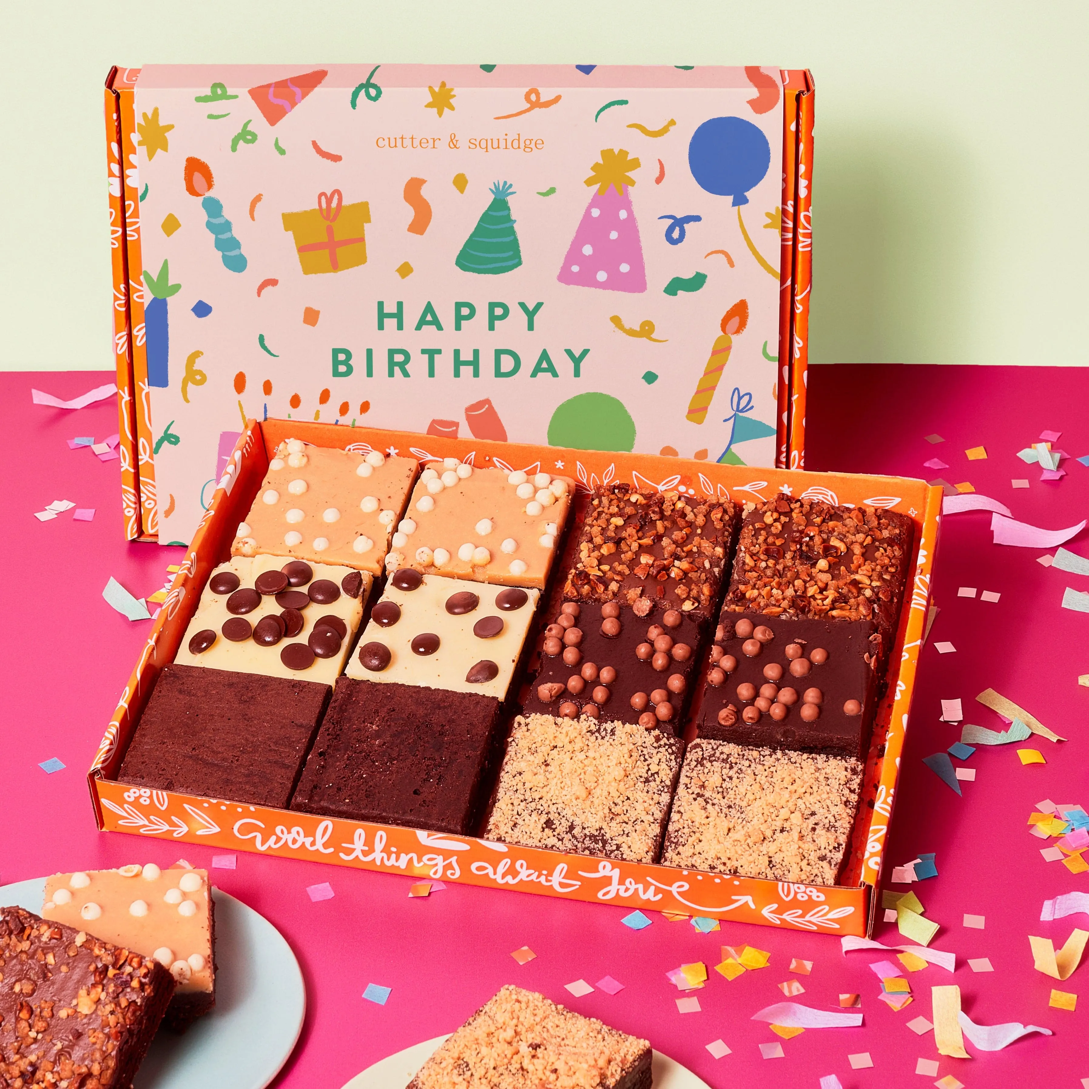 Birthday Celebration Mini Brownie Box