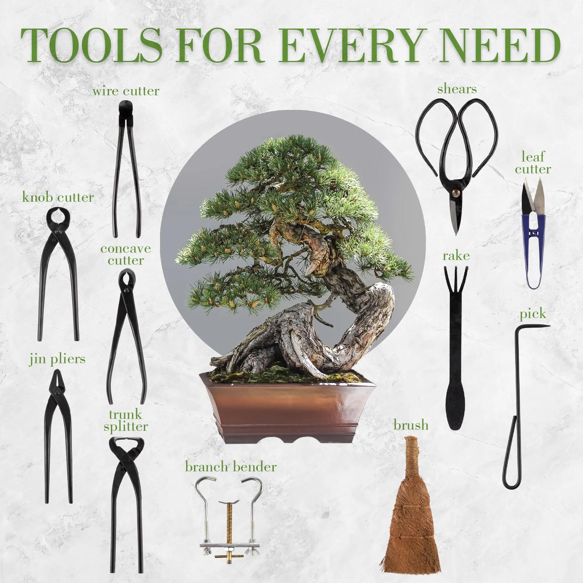 Bonsai 15pc Master Tool Set