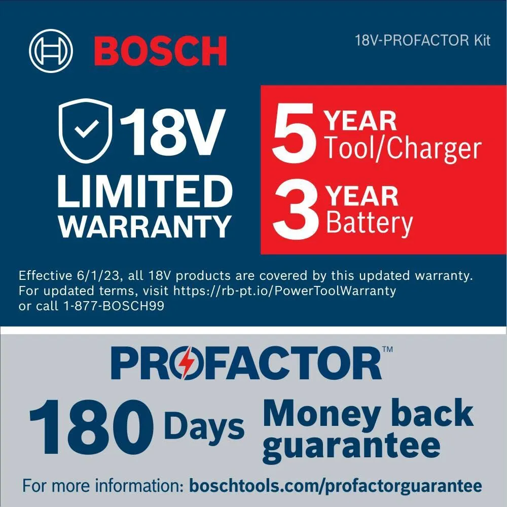 Bosch GWX18V-13PB14 PROFACTOR 18V X-LOCK 5 – 6 In. Angle Grinder with Paddle Switch and (1) CORE18V 8.0 Ah High Power Battery