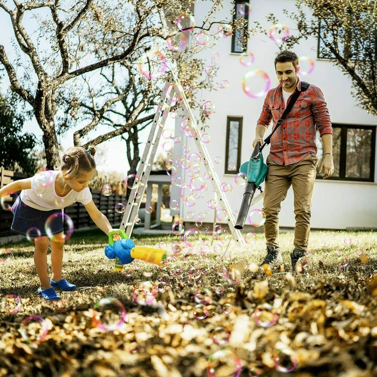 Bubble Leaf Blowing Gun for Kids