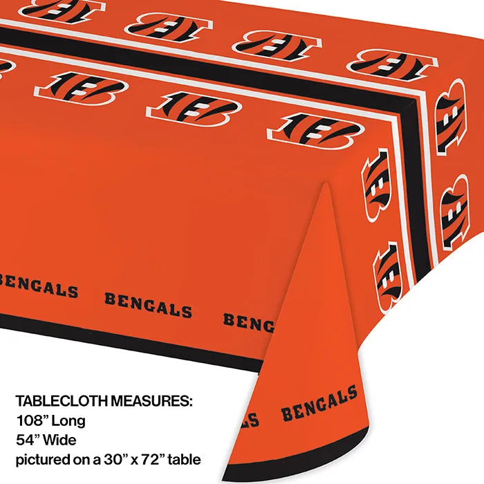 Bulk Cincinnati Bengals Plastic Table Covers (12 per Case)