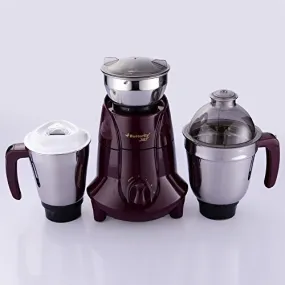 Butterfly Jet 750-Watt Mixer Grinder with 3 Jars (Cherry)