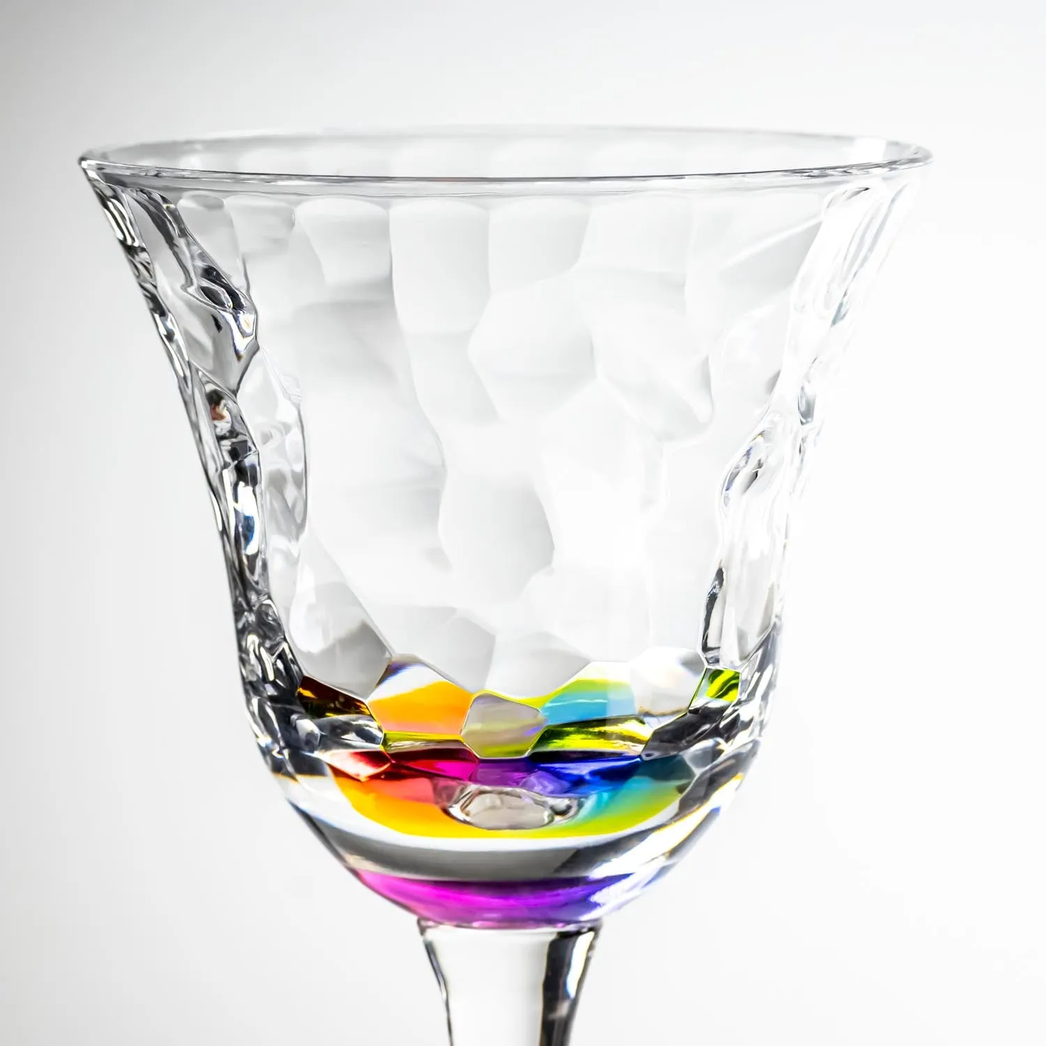 Cascade 12oz Rainbow Acrylic Wine Stemware | Set of 6