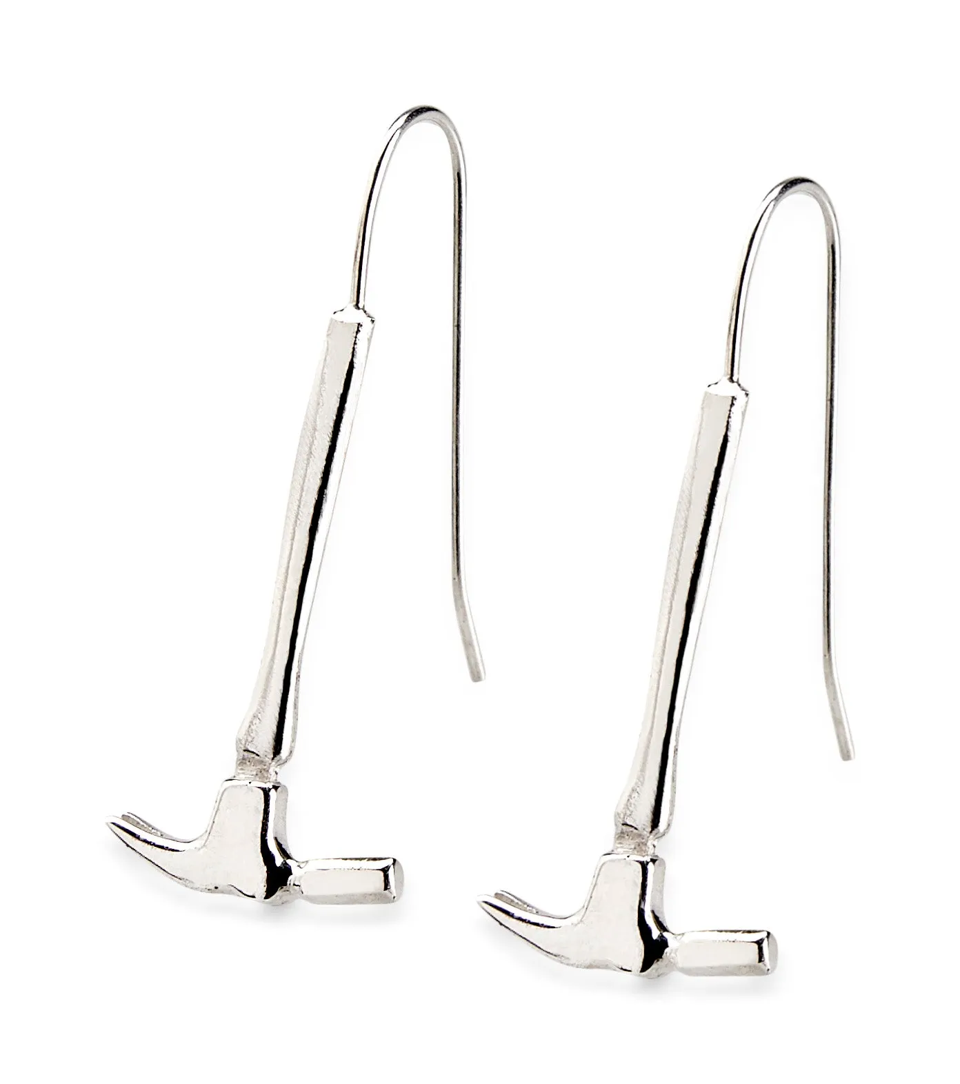 Cavalry Driving Hammer Earrings, Sterling Silver