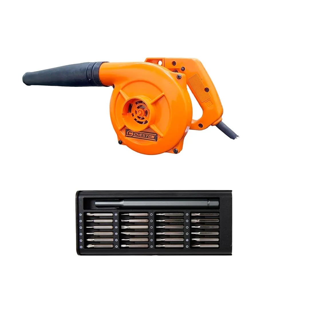 Cheston 550 Watt Electric Air Blower/Cleaner for PC, Car   24 in 1 Precision Screwdriver Set Magnetic & Compact Kit