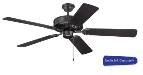 Craftmade C52FB - 52 Inch Ceiling Fan, Blade Options Flat Black