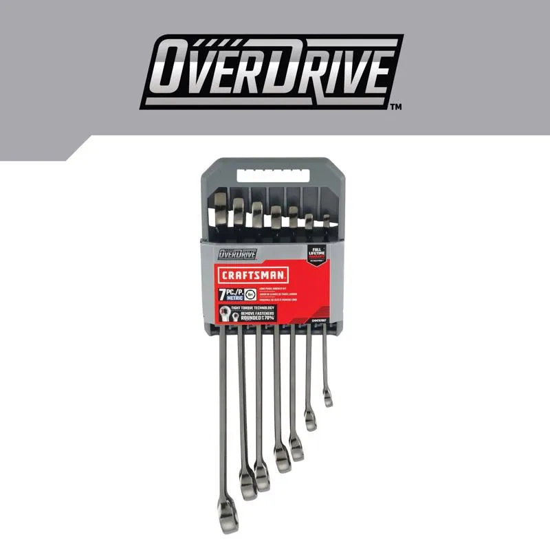 Craftsman Overdrive 6 Point SAE Wrench Set 11 pc