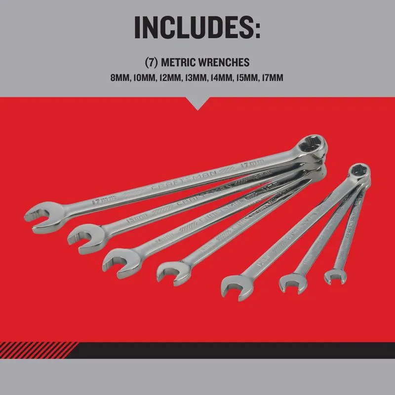 Craftsman Overdrive 6 Point SAE Wrench Set 11 pc