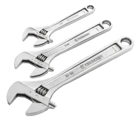 Crescent AC3PC Wrench Set, 3-Piece, Alloy Steel, Polished/Satin Chrome :SET: QUANTITY: 1