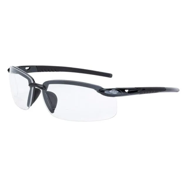 Crossfire ES5 Clear Lens Bifocal Safety Glasses, Ultra Light Premium Safety Eyewear