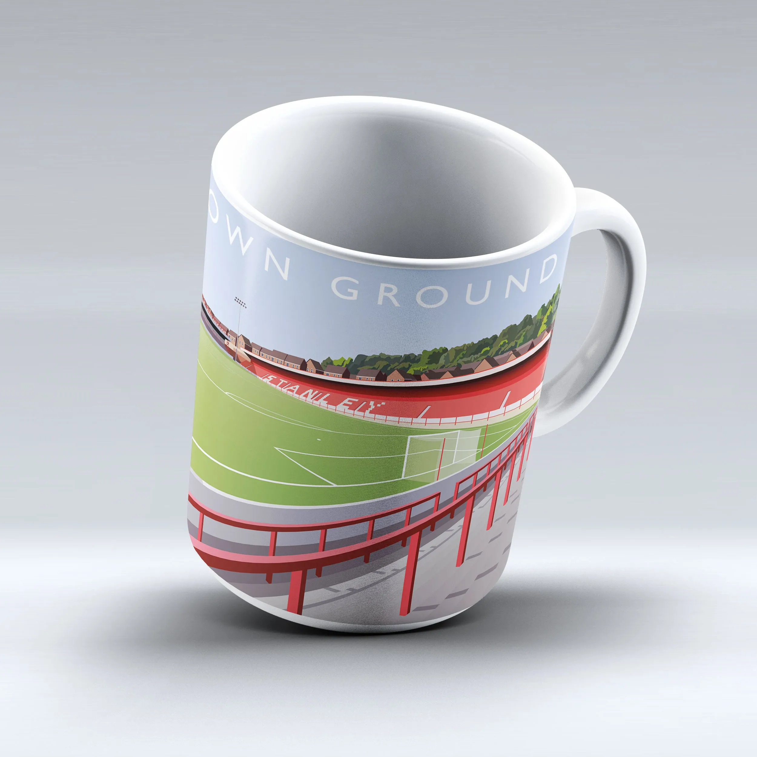 Crown Ground Accrington Illustrated Mug