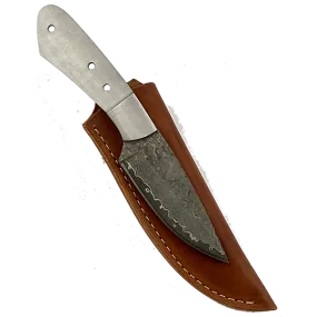 Custom Leather Knife Sheath - Fits Craigs Drop Point - SHWW33 - 1 5/8" opening and a 5 7/8" length with Belt loop.