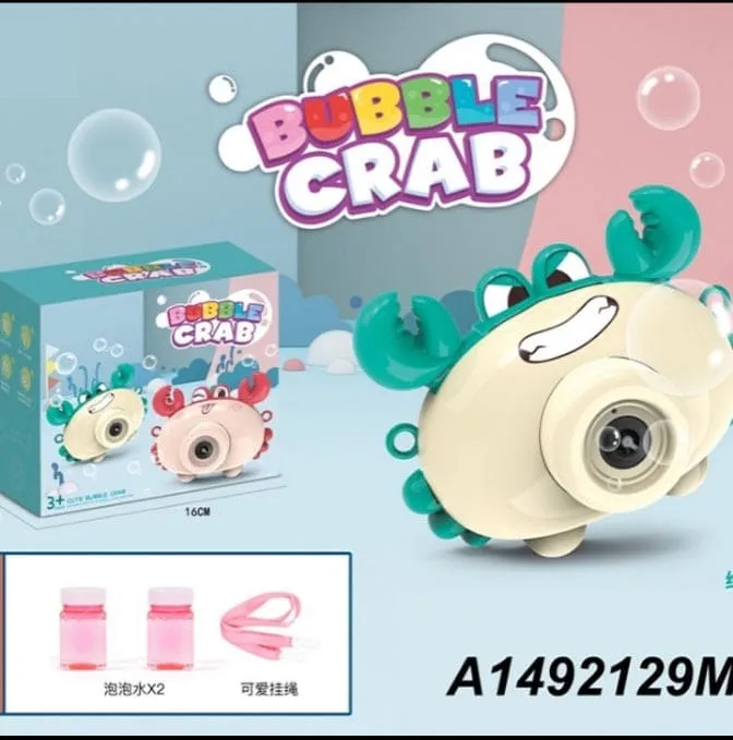 Cute Crab Bubble Machine, Crab Automatic Portable Bubble Maker, Bubble Blower for Toddlers