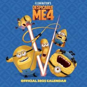 Despicable Me 4 The Movie Official 2025 Calendar