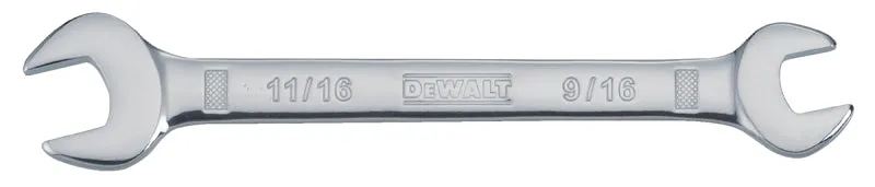 DeWALT DWMT75427OSP Open End Wrench, Metric, 9/16 x 11/16 in Head, 7-11/16 in L, Polished Chrome :CD 1: QUANTITY: 1