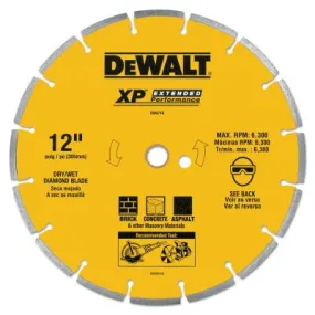 DeWalt® Segmented Rim Diamond Blades, 12 in, DW4716