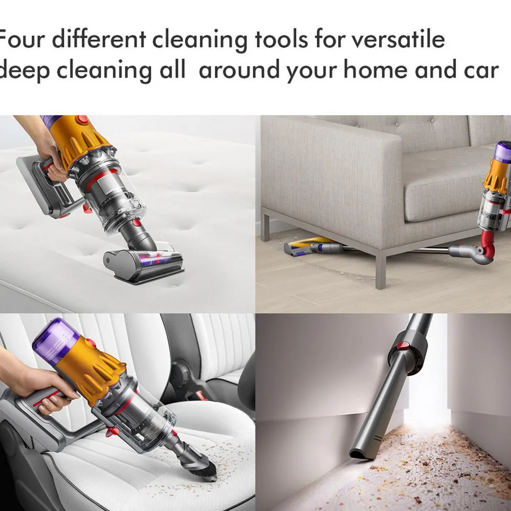 Dyson V12 Detect Slim Absolute Cordless Vacuum Cleaner with Detail Cleaning Accessory Kit Yellow Nickel V12-2023KIT